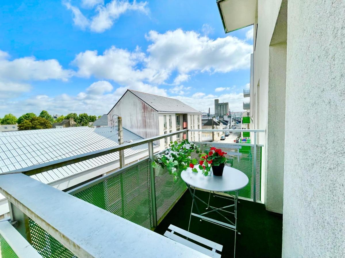 Saint Nazaire - White Lion - Centre Ville - Au Calme - Parking Privatif Aerien - Internet Haut Debit Fibre מראה חיצוני תמונה